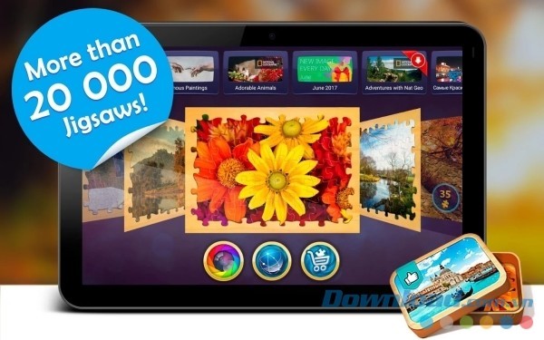 Magic Jigsaw Puzzles cho Android có hơn 2.000 tranh ghép hình tuyệt đẹp