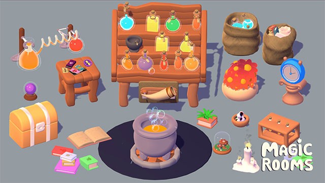 Yếu tố ma thuật giúp tạo nên những căn phòng thú vị và độc đáo trong Magic Room game