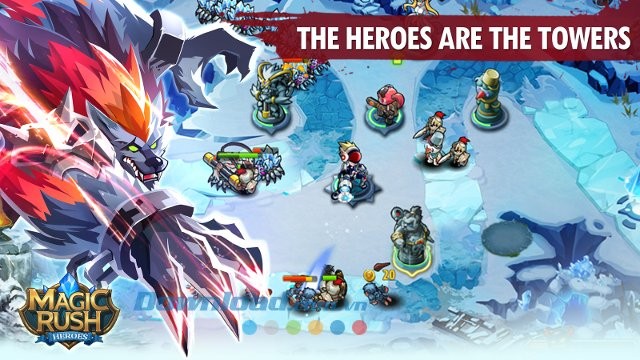 Trong Magic Rush: Heroes, mỗi chiến binh là một tòa tháp vững chãi