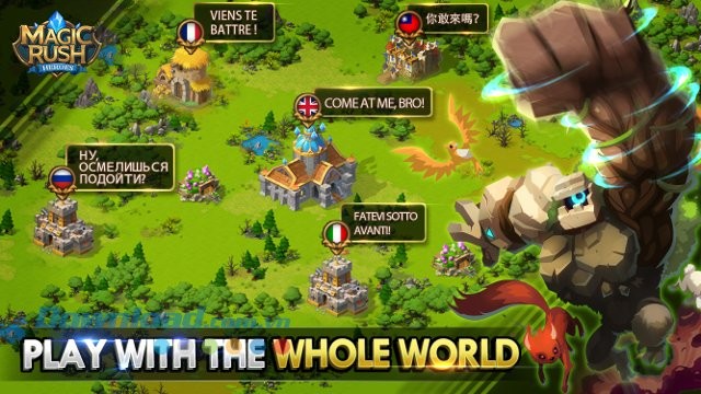 Cạnh tranh với hàng trăm đối thủ trong game Magic Rush: Heroes