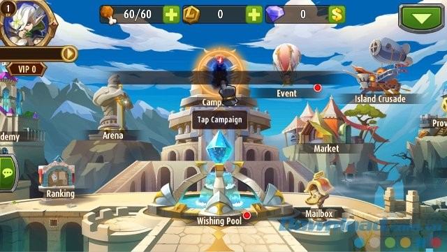 Bản đồ game Magic Rush Heroes