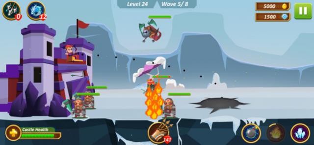 Giúp Hoàng tử bảo vệ lâu đài và vương quốc của mình trong game Magic War - Castle Defense