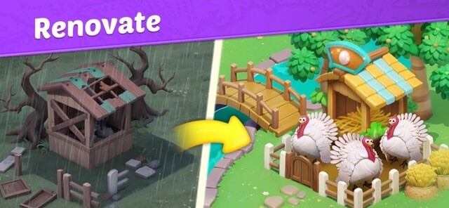 Cải tạo và khôi phục mọi thứ trên hòn đảo phép thuật