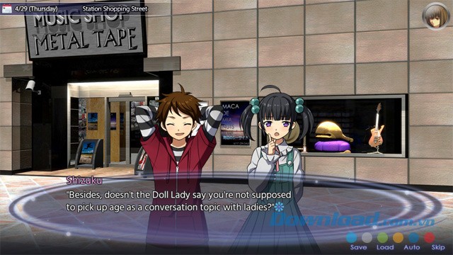 Khám phá nhiều đoạn hội thoại trong game visual novel phiêu lưu Magical Eyes - Red is for Anguish cho máy tính