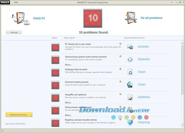 Magix PC Check & Tuning Free
