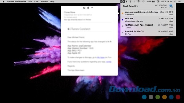 Mail Satellite cho Mac giúp bạn quản lý email hiệu quả hơn