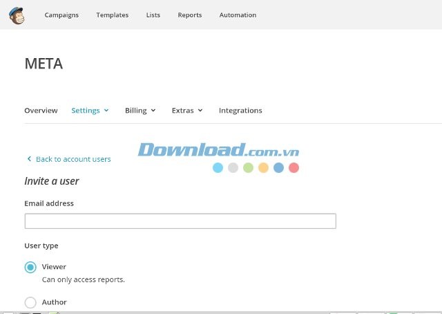 MailChimp - kết nối thành viên trong chiến dịch