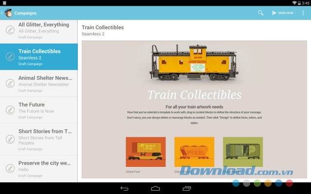Xây dựng và gửi dự thảo chiến dịch ngay trên điện thoại