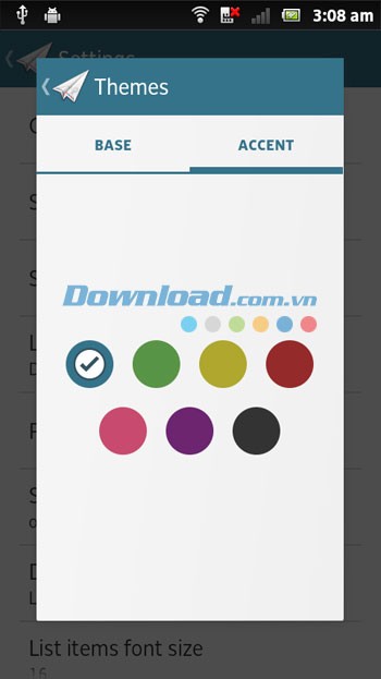 Tùy biến chủ đề trong MailDroid cho Android