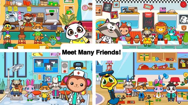 Gặp gỡ những người bạn thú cưng dễ thương trong game Main Street Pets cho Android