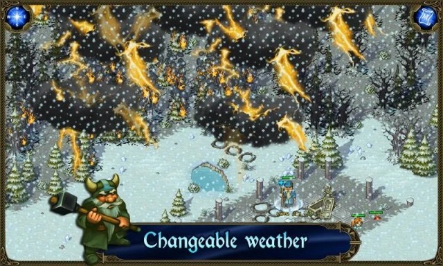 Người chơi có thể thay đổi thời tiết trong Majesty: The Northern Kingdom