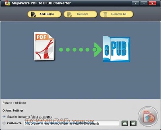 Majorware PDF to EPUB Converter