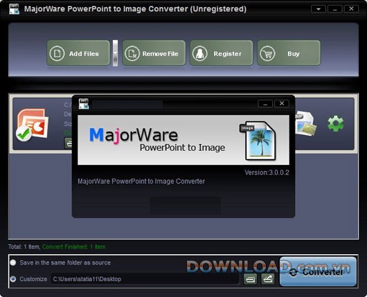 Majorware PowerPoint to Image Converter