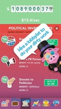 Thuê người vận động hành lang trong Make It Rain: The Love of Money cho Android