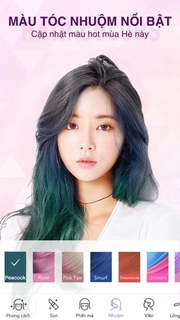 MakeupPlus giúp thay đổi màu tóc của bạn cực nhanh
