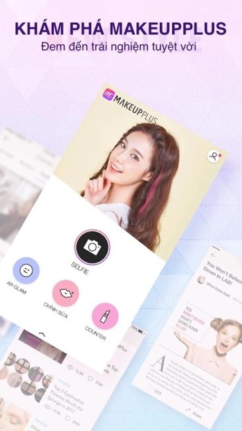 MakeupPlus cho Android - Ứng dụng trang điểm chuyên nghiệp