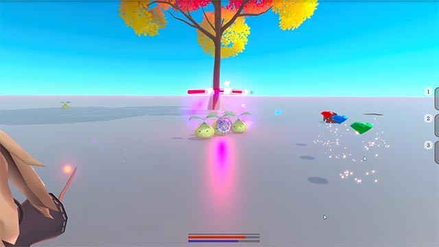 Tìm kiếm vật phẩm hoặc chế tạo để sẵn sàng bước vào cuộc chiến ma thuật của Mana Valley game