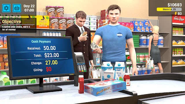 Manage Supermarket Simulator mô phỏng quản lý siêu thị chân thực