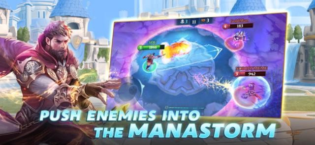 Đẩy kẻ thù vào cơn bão phép thuật dữ dội để giành chiến thắng trong Manastorm: Arena of Legends