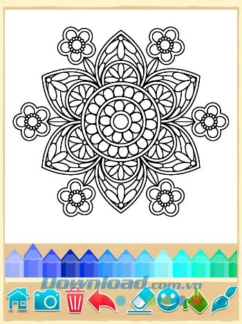 Tranh mẫu của Mandala Coloring Pages