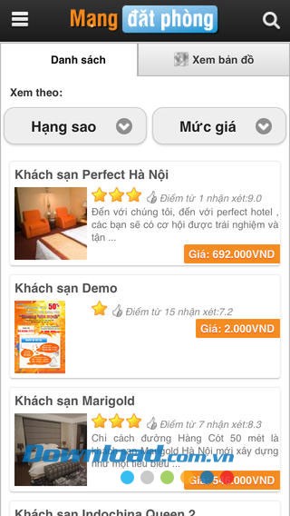 Mạng đặt phòng for iOS