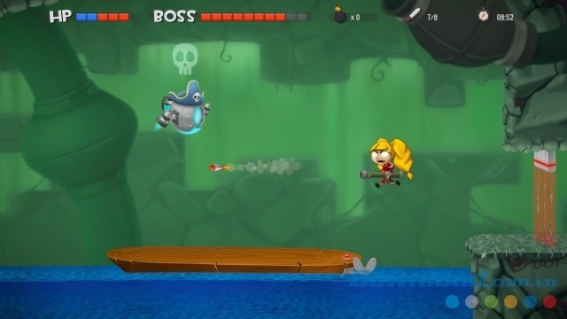 Chiến đấu với trùm trong game đi cảnh giải đố Manipulated cho máy tính, Mac & Linux