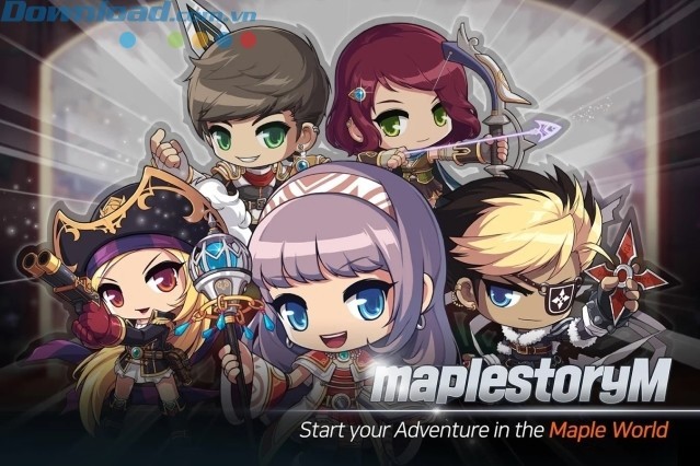 Bắt đầu cuộc phiêu lưu trong thế giới Maple ngay trên di đọng trong game MapleStory M