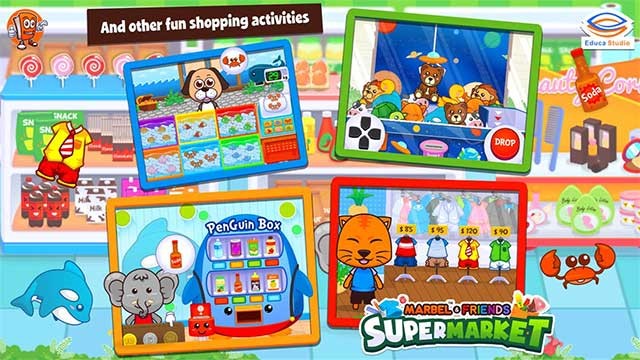 Chơi nhiều mini-game vui vẻ giúp bé học hỏi kỹ năng mới