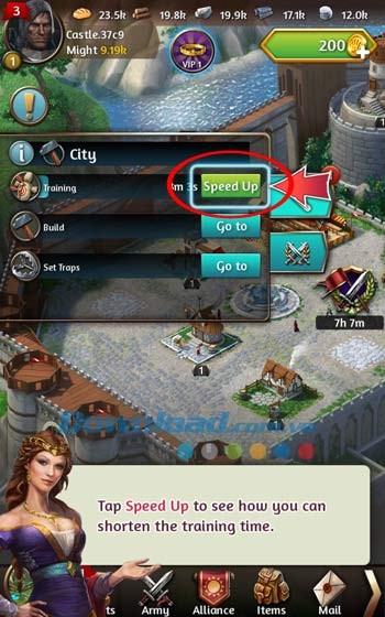 Tăng tốc thời gian xây dựng trong March of Empires