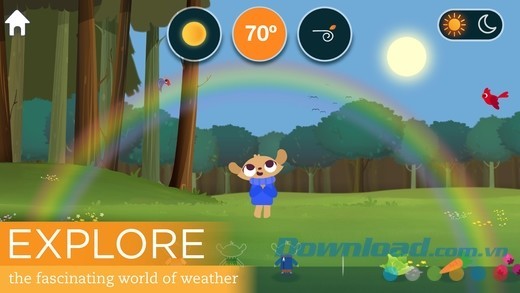 Bé tìm hiểu về các kiểu thời tiết thông qua trò chơi