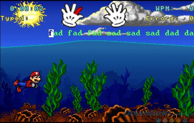Giao diện bài tập số 2 Mario's Wet World Challenge