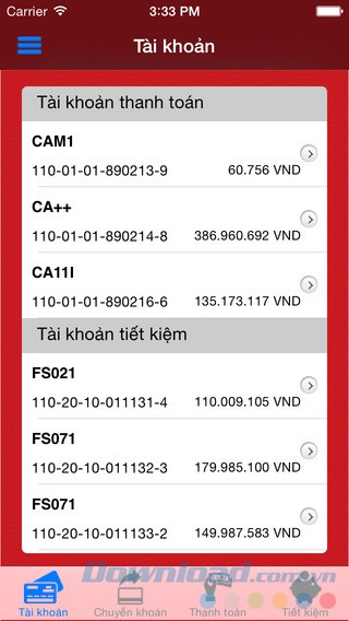 Thông tin tài khoản