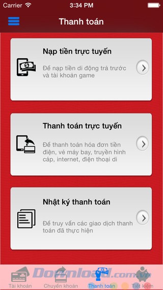 Thanh toán hóa đơn dịch vụ