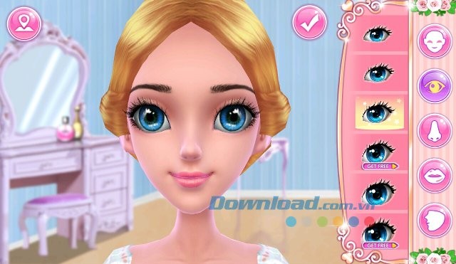 Trang điểm cho nhân vật trong game Marry Me