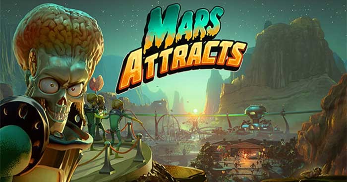 Mars Attracts lấy bối cảnh vũ trụ trong bộ phim hài đen Mars Attacks!