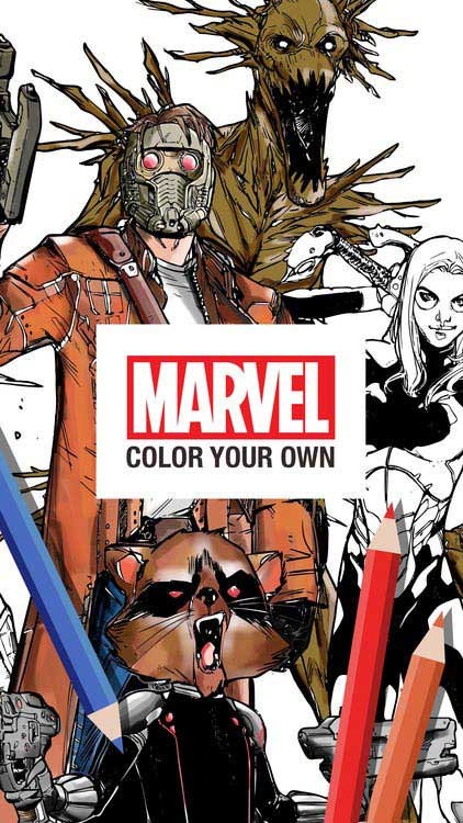 Ứng dụng tô màu cho người lớn - Marvel: Color Your Own