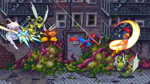 Hệ thống Cosmic Swap tag-team cho phép bạn chuyển đổi giữa hai anh hùng một cách dễ dàng