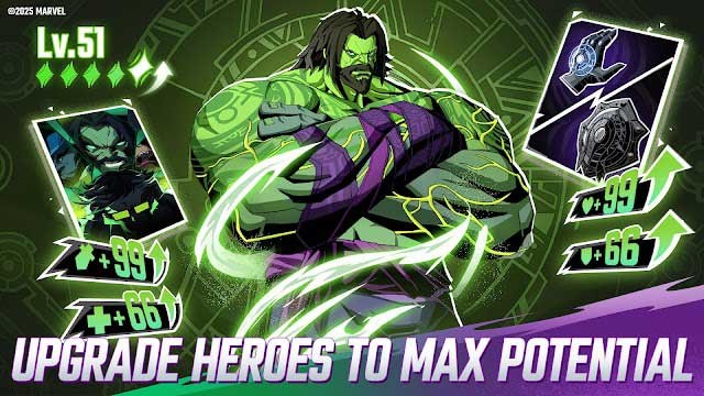 Nâng cấp anh hùng và mở khóa tiềm năng tối đa của họ