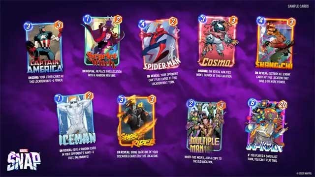 Mỗi lá bài là một anh hùng có sức mạnh và khả năng riêng biệt