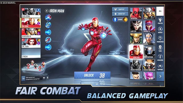 MARVEL Super War PC sở hữu lối chơi công bằng cho mọi người