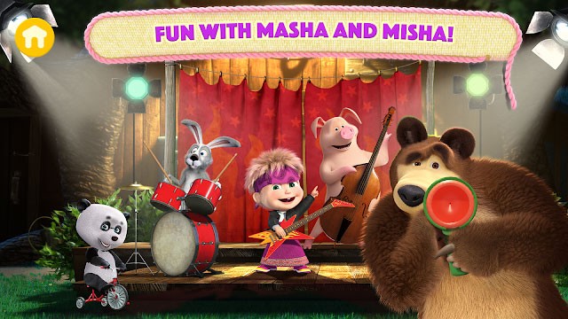 Tận hưởng niềm vui với cô bé Masha và gấu cùng những người bạn trong game Masha and the Bear: My Friends