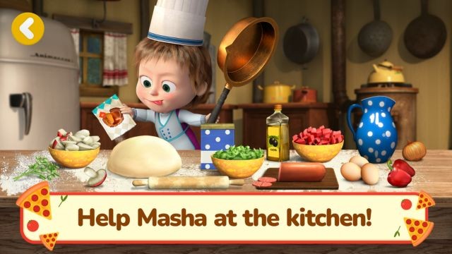 Cùng Masha và chú gấu làm pizza trong Masha and the Bear Pizza Maker