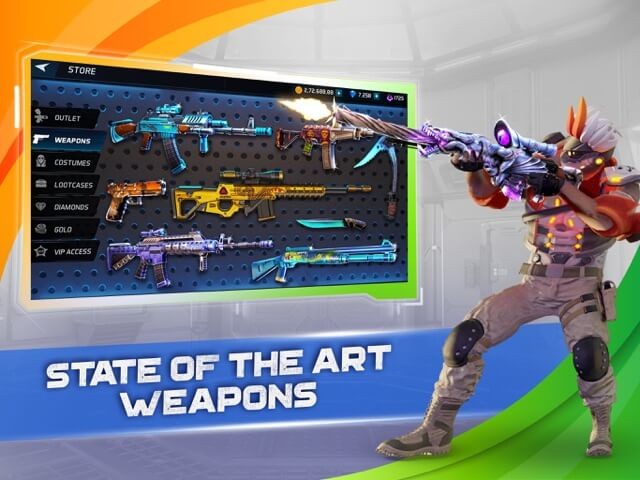 Vô vàn vũ khí độc đáo, mạnh mẽ