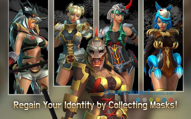 Thu thập mặt nạ độc đáo trong game