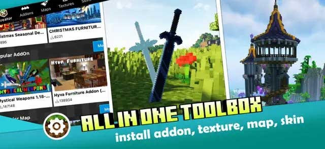 Master AddOns for Minecraft PE cho iOS có hàng nghìn vật phẩm để bạn khám phá
