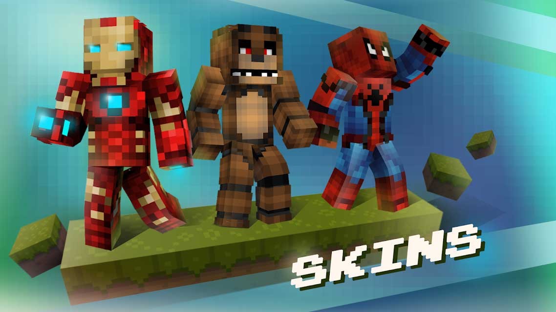 Block Master for Minecraft PE cho Android có hệ thống skin độc đáo