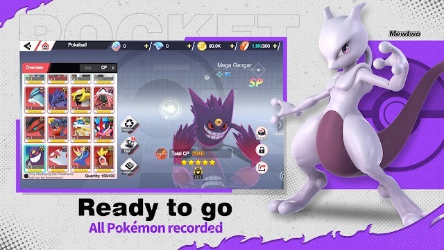 Thu thập hàng trăm loài Pokemon quen thuộc trong trò chơi gốc