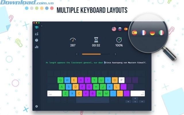 Gõ nhiều ngôn ngữ khác nhau