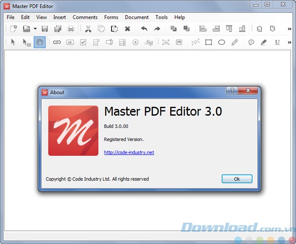 Giao diện của Master PDF Editor