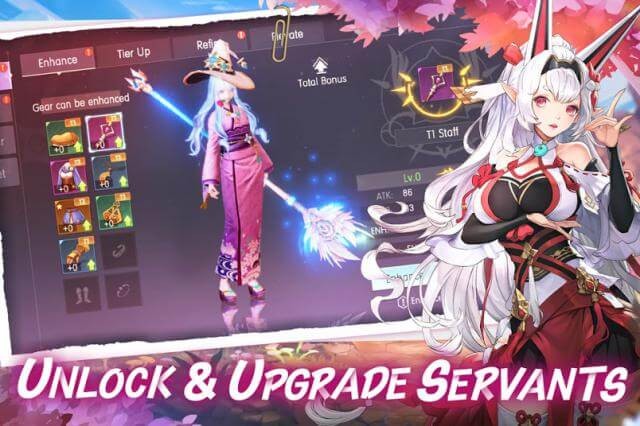 Mở khóa và nâng cấp những hầu cận của bạn